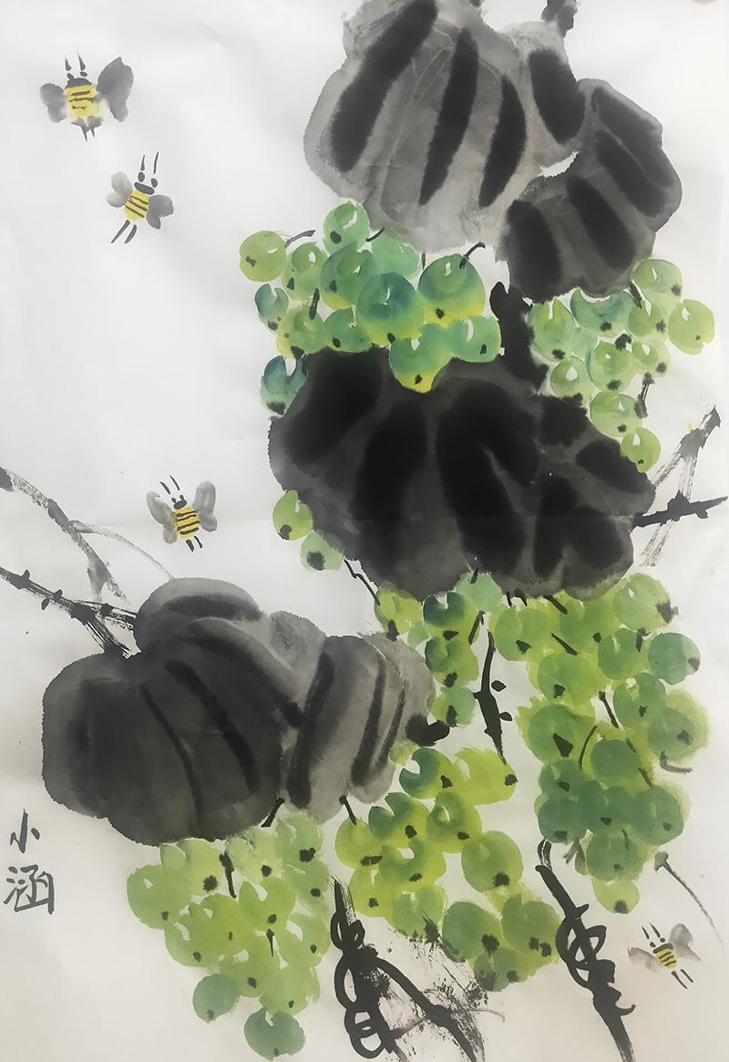 开尊漫摘葡萄尝